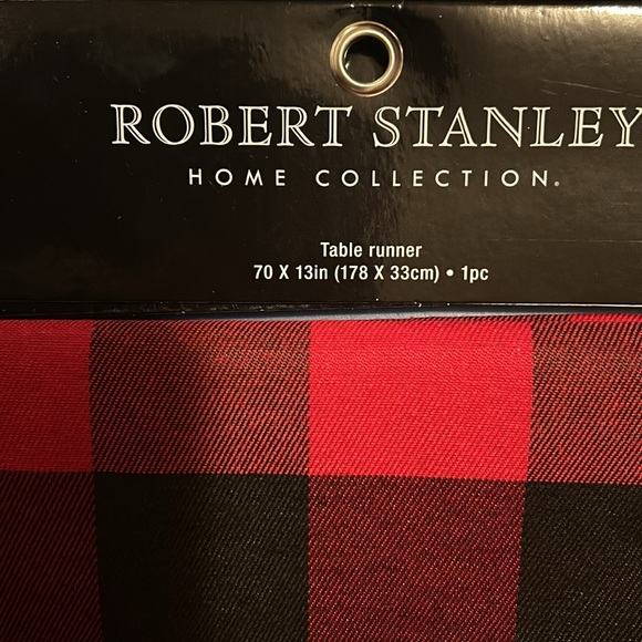 NEW Christmas Bundle red/black Plaid includes runner, 6 Coasters, oval tray - Picture 7 of 7